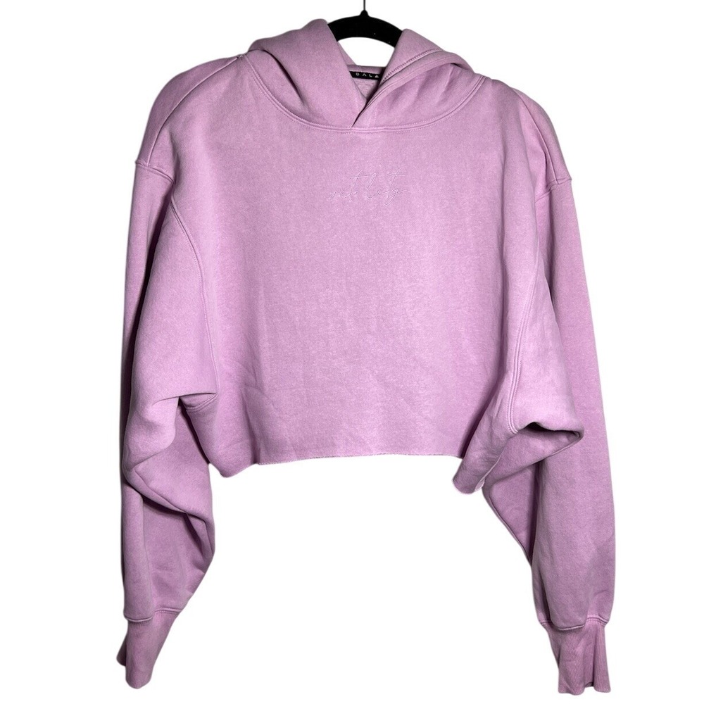 Balance Athletica Vitality Affirmation Oversized Cropped Cozy Hoodie Women's Med